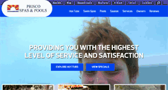 Desktop Screenshot of priscospas.com